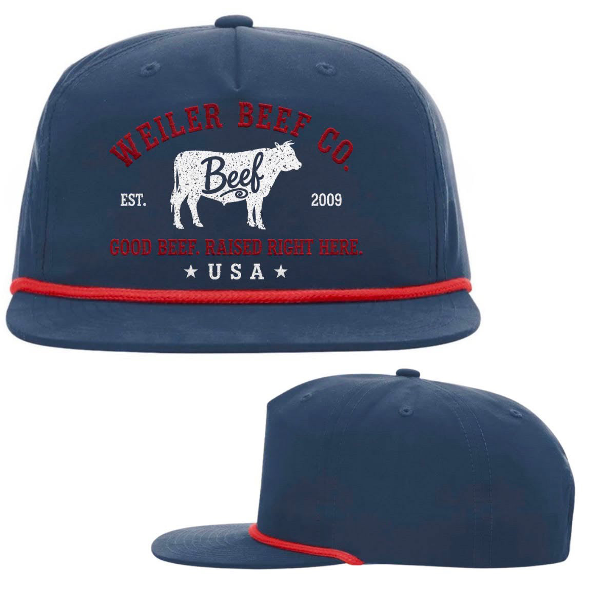 Weiler beef hat (blue)