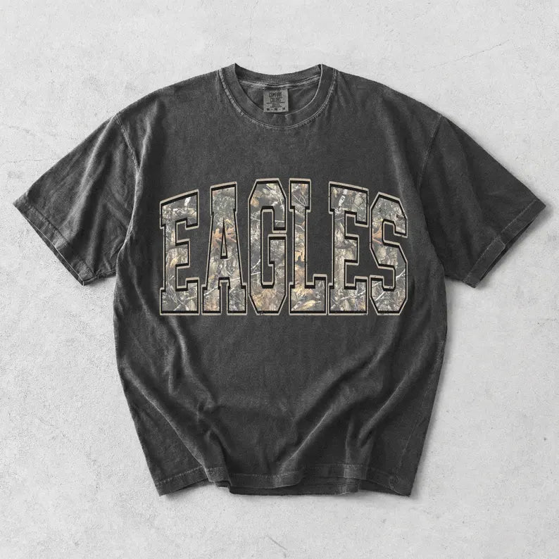 EaglesCAMO -ANY COLOR (tee shirt, crewneck or hoodie)