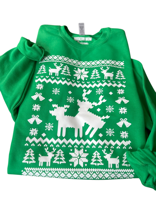 Frisky Reindeer crewneck