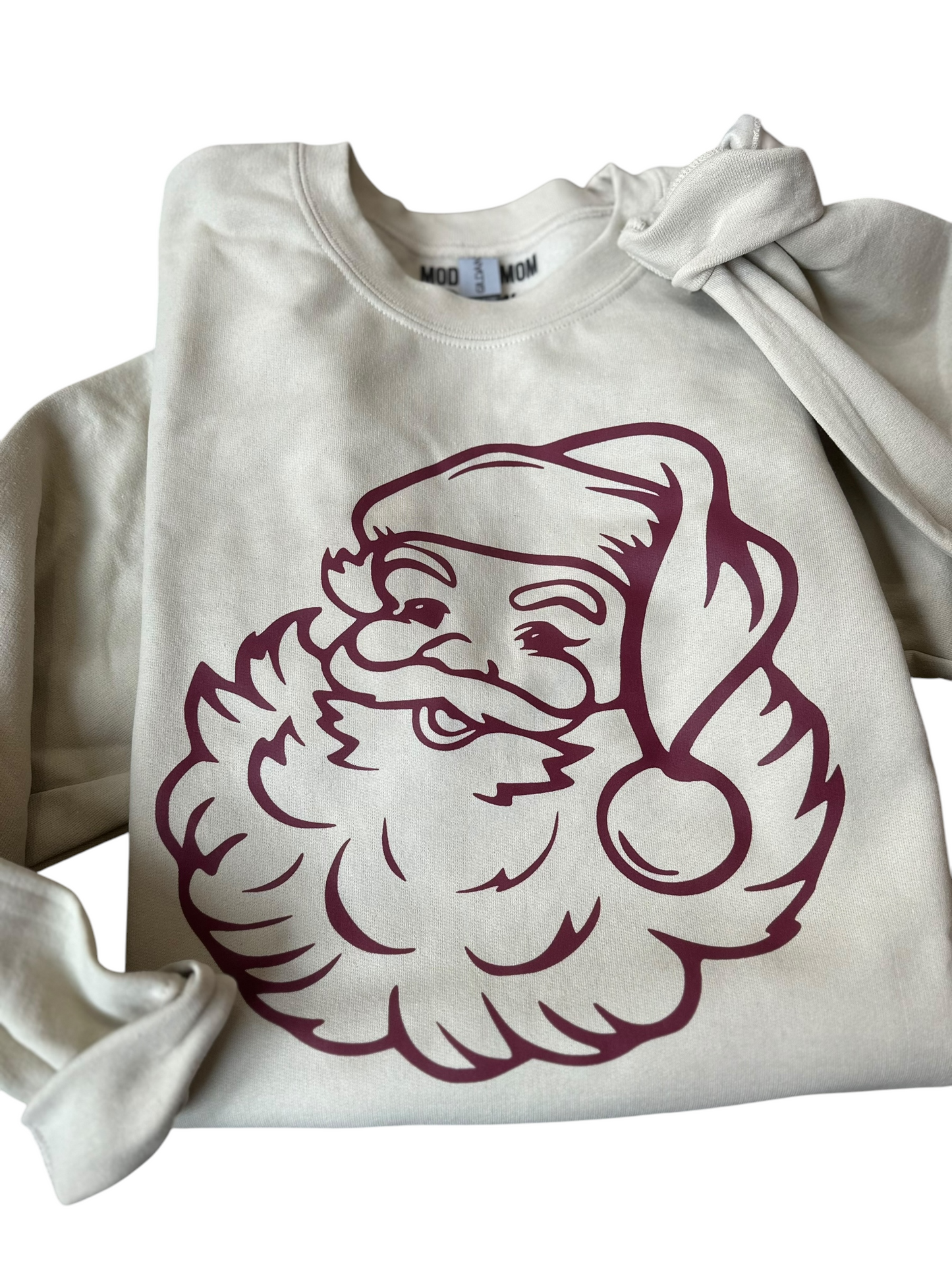 Vintage santa outline crewneck