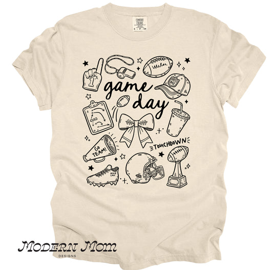 game day (multiple color prints-leave note)