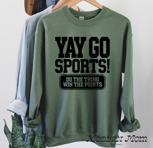 yay go sports. do the thing