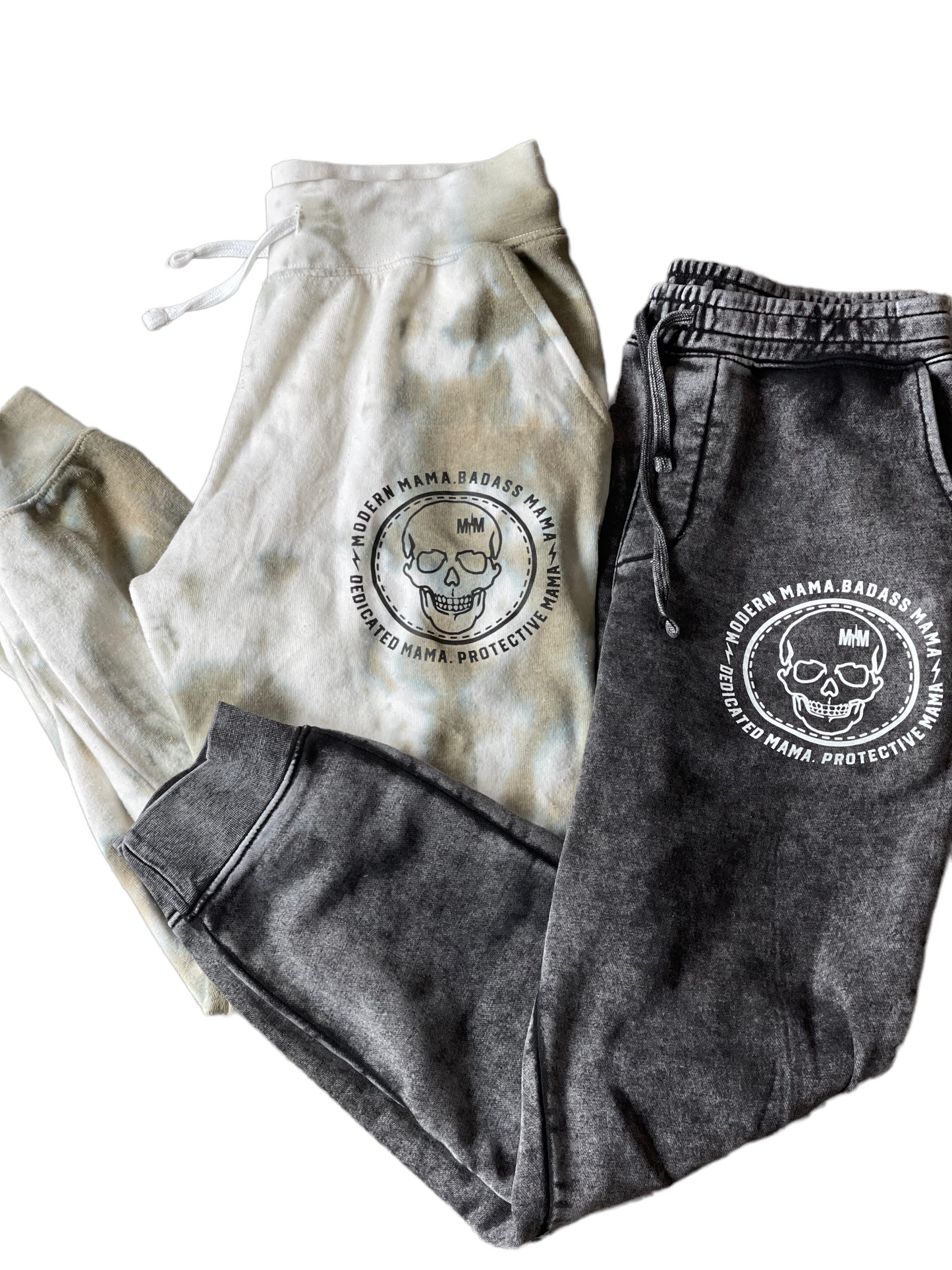 Modern skull logo joggers