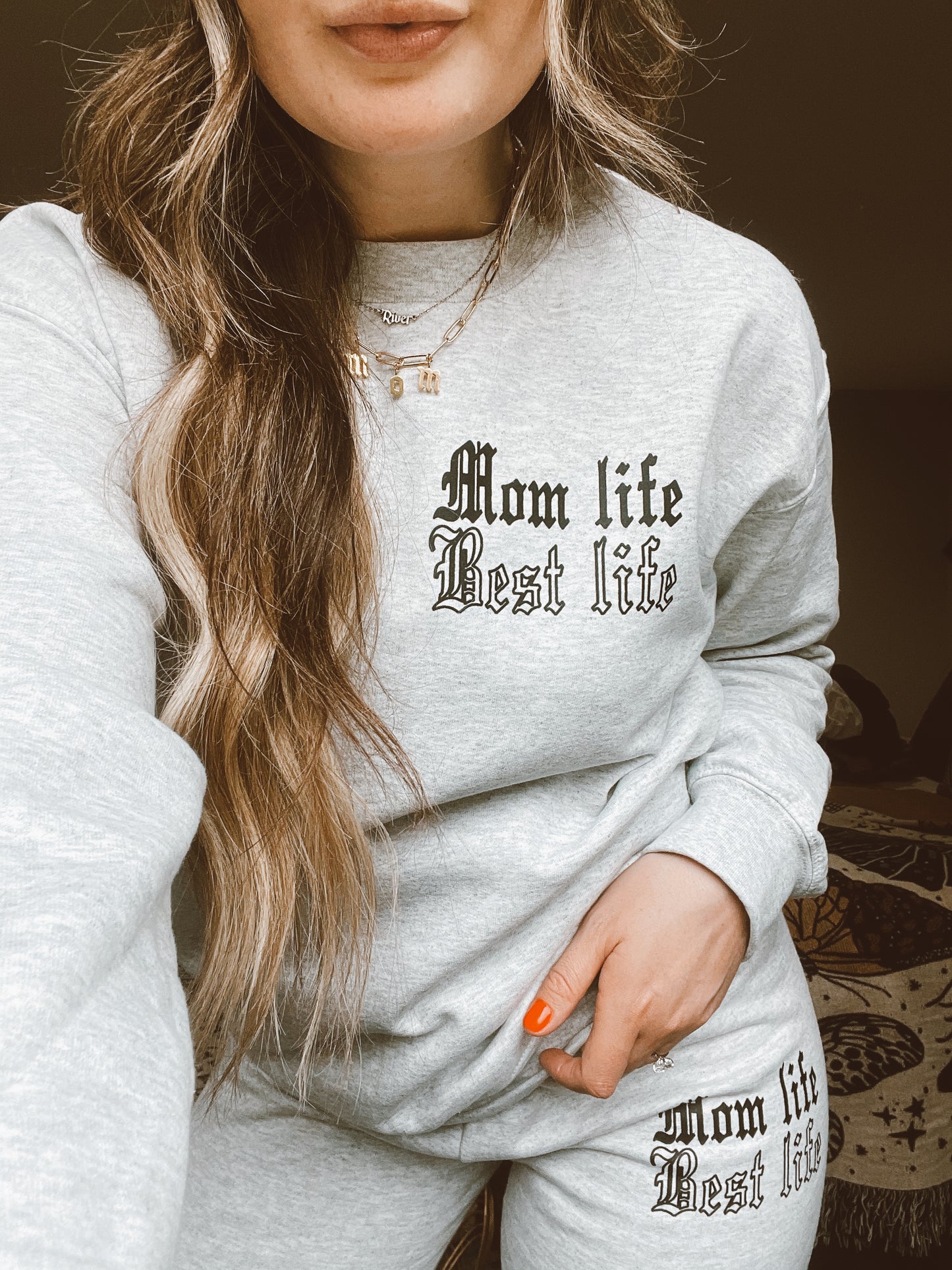 Mom life best life crewneck