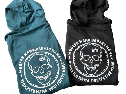 Modern skull logo  zip up