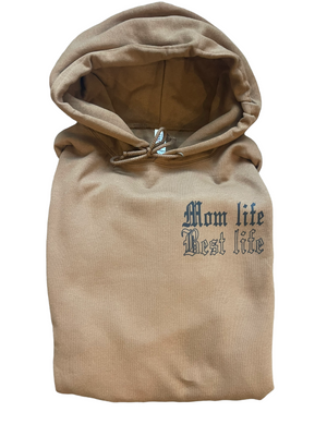 Mom life best life brown hoodie