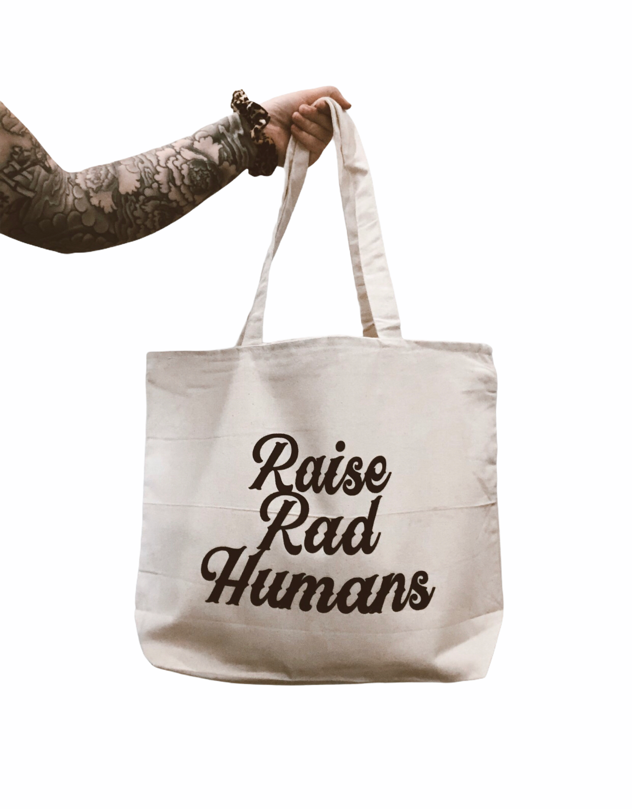 Raise Rad Humans canvas tote